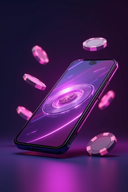 Смартфон с приложением Олимп Казино